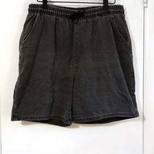 Ladies jean style drawstring shorts